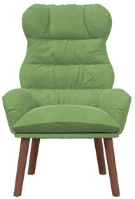Cadeira Relaxante Veludo Verde Claro