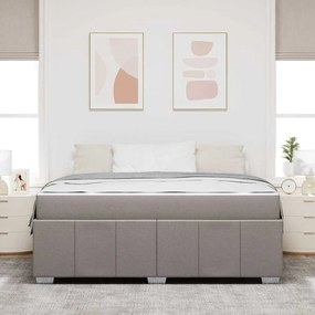 Estrutura da Cama Cinzento-acastanhado 180 x 200 cm tecido