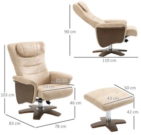 Poltrona Leme Reclinável- Design Moderno