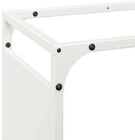 Suporte para lenha 60x28x90 cm aço laminado a frio branco