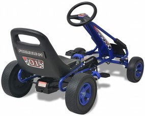 Kart a pedais com assento ajustável, azul