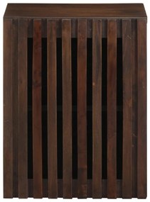 Armário de parede p/ casa de banho mangueira maciça castanho