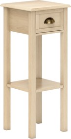 HOMCOM Mesa de Apoio com Gaveta e Prateleira de Armazenamento Estilo Moderno 30x30x75 cm Madeira | Aosom Portugal