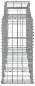 Cestos gabião arqueados 9pcs 300x50x100/120cm ferro galvanizado