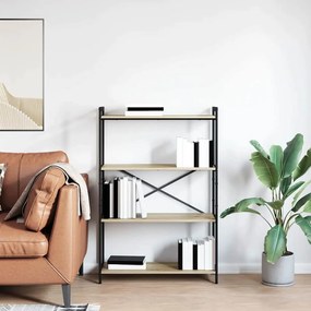 Estante Carvalho sonoma 80 x 30 x 118 cm Aglomerado