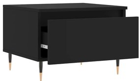 Mesa de centro 50x46x35 cm derivados de madeira preto
