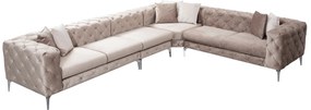 Sofá de Canto Como – Bege – 310 cm x 73 cm x 270 cm