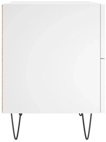 Mesas de cabeceira 2 pcs 40x35x47,5 cm deriv. de madeira branco