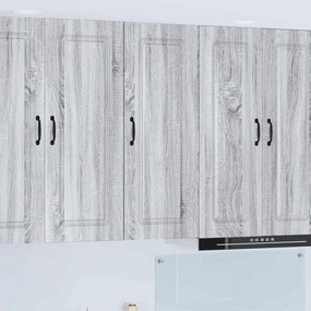 vidaXL Armário de Cozinha com prateleira Cinza Sonoma 40 x 31 x 100 cm