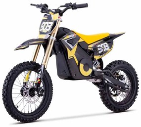 Mini moto elétrica para crianças MINI CROSS 1600W ROAN-903 48V 13AH LITIO Amarela