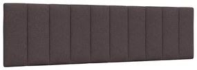 vidaXL Almofadão de cabeceira 180 cm tecido castanho-escuro