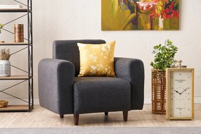 Sofá de 1 Lugar Noya – Antracite – 95x87x70 cm