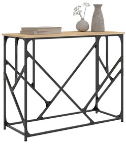Mesa consola 100x40x80 cm derivados de madeira carvalho sonoma
