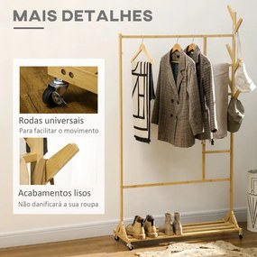 Conjunto de Entrada Deepend - Cabide e Sapateira em Bambu - Design Nat
