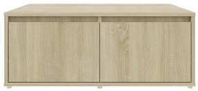 Mesa de centro 80x80x31 cm derivados de madeira carvalho sonoma