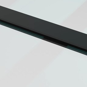 Porta deslizante c/ conj. ferragens 90x205cm vidro ESG preto
