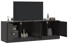 Móveis de TV 2 pcs 67x39x44 cm aço preto