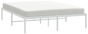 Estrutura de cama 150x200 cm metal branco