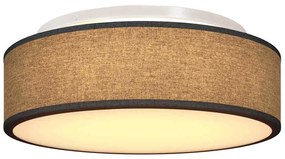 Luzes de Teto Montagem Embutida Preta Ø 38 cm Tecido E27