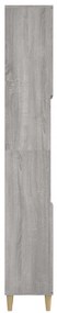 Armário WC 30x30x190 cm derivados de madeira cinzento sonoma