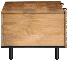 Mesa de centro 100x54x40cm madeira de mangueira maciça castanho
