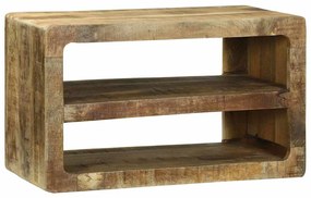 vidaXL Gabinete para TV 60 x 32 x 36 cm Madeira de mangueira maciça