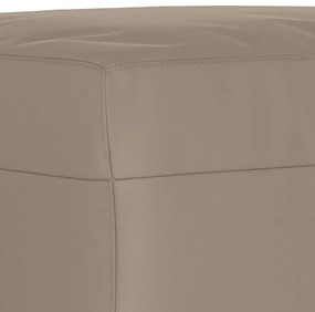 4 pcs conjunto sofás c/ almofadas microfibra cinza-acastanhado