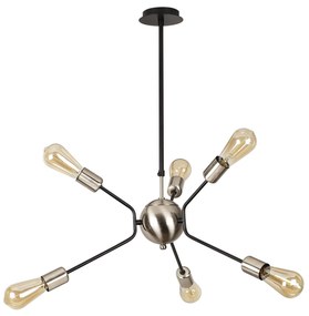 Candeeiro de Teto Ve – Preto Níquel – 60 cm x 80 cm