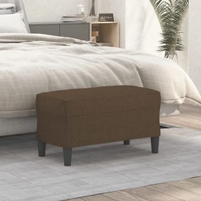 vidaXL Banco 70x35x41 cm tecido castanho