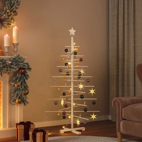 vidaXL Árvore de Natal decorativa 150 cm madeira de pinho maciça