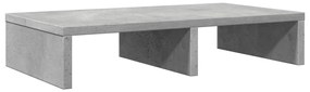 Suporte monitor 50x27x10 cm derivados madeira cinzento cimento
