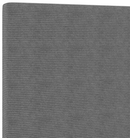 Luz de Cabeceira LED Cinza 90 cm Tecido de Corduroy