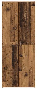 Highboard em Madeira Velha 60 x 32 x 153 cm - feito de madeira engenhe