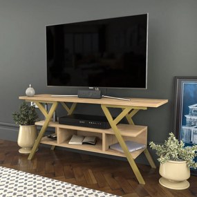 Móvel TV Minerva – Carvalho Dourado – 120x35x55 cm
