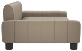 Sofá infantil 90x53x30 cm couro artificial cappuccino