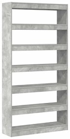 Estante vidaXL Cinza Madeira engenheirada 100 x 30 x 198 cm Estante
