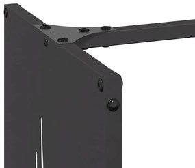 Suporte para lenha 40x30x80 cm aço laminado a frio preto
