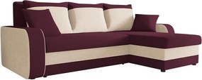 Sofá de canto Comfivo 203, Cama com arrumação, 238x147x80cm, 106 kg, Pernas: Plástico