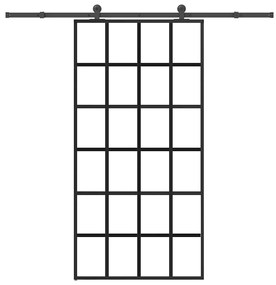 Porta deslizante c/ conj ferragens 102x205cm vidro ESG/alumínio