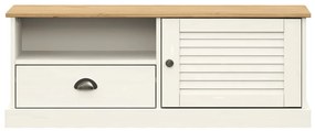 Móvel de TV VIGO 106x40x40 cm madeira de pinho maciça branco