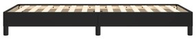 Estrutura de cama 90x200 cm couro artificial preto