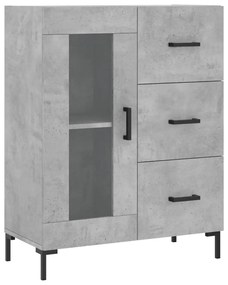 Armário alto 69,5x34x180 cm derivados de madeira cinza cimento