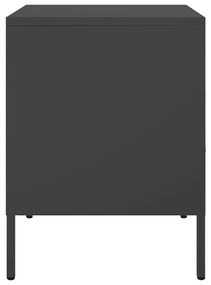 Mesa de cabeceira 36x39x50,5 cm aço preto
