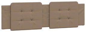 Cama com colchão 180x200 cm couro artificial cappuccino