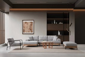 Sofá de Canto Eti – Cinzento – 170 x 280 cm