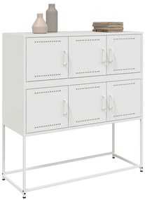 Aparador 100,5x39x107 cm aço branco