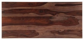 Mesa de centro 110x50x35 cm madeira de sheesham maciça cinzento