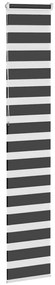 Cortina de zebra 45x230 cm largura do tecido 40,9 cm poliéster