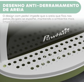 PawHut Caixa de Areia para Gatos Fechada Caixa de Areia para Gatos com