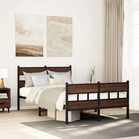 vidaXL Cama sem colchão com cabeceira e pés 120x200 cm